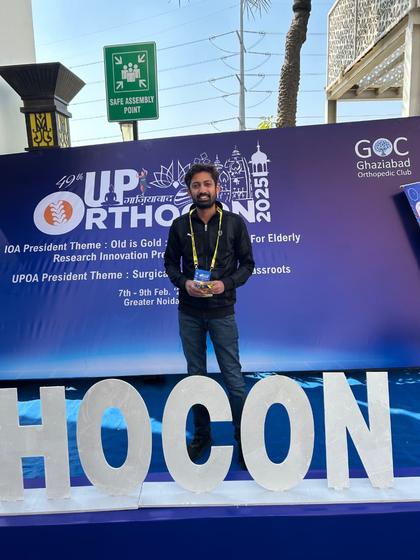 Dr. Ankur Gupta at UP Orthocon 2025